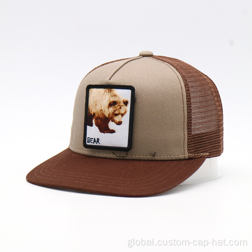 China Custom 5 Panels Trucker Caps Hats Supplier